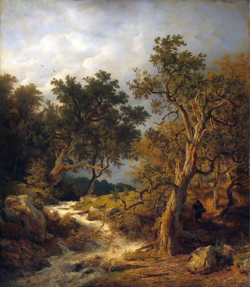 landscape with a stream